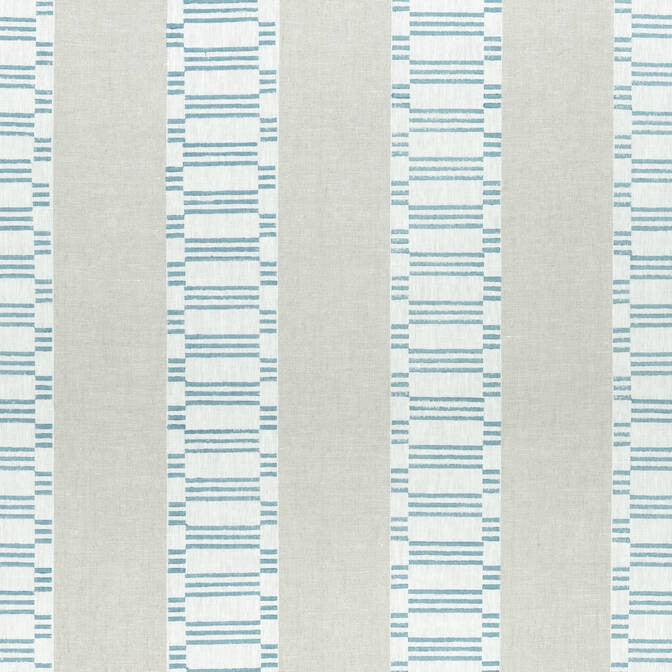 Japonic Stripe Robin's Egg AF9821 by Anna French Fabric Anna French Fabric Japonic Stripe Robin's Egg AF9821Fabric Nara Fabric 100% Linen INDIA </p><p>Repeat: V: 2 54 - Fabric Carolina -