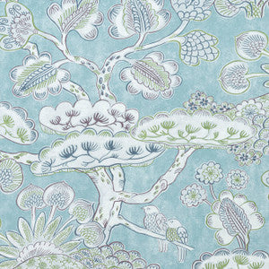 Tree House Robin's Egg AF9863 by Anna French Designer Fabric