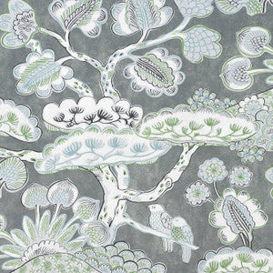 Tree House Grey AF9864 by Anna French Designer Fabric