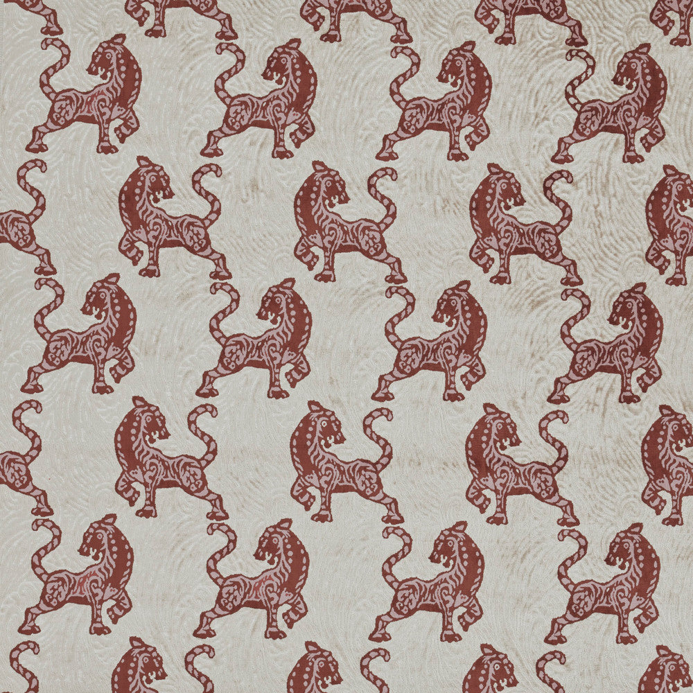 Africa 4 Cayenne by Marcus William Designer Fabric KAI/MARCUS WILLIAM BOTANICAL ESCAPE 47%COT 28%NYL 25%POL INDIA Horizontal: 13.750 and Vertical: 18.875 54 in - Swanky Fabrics -