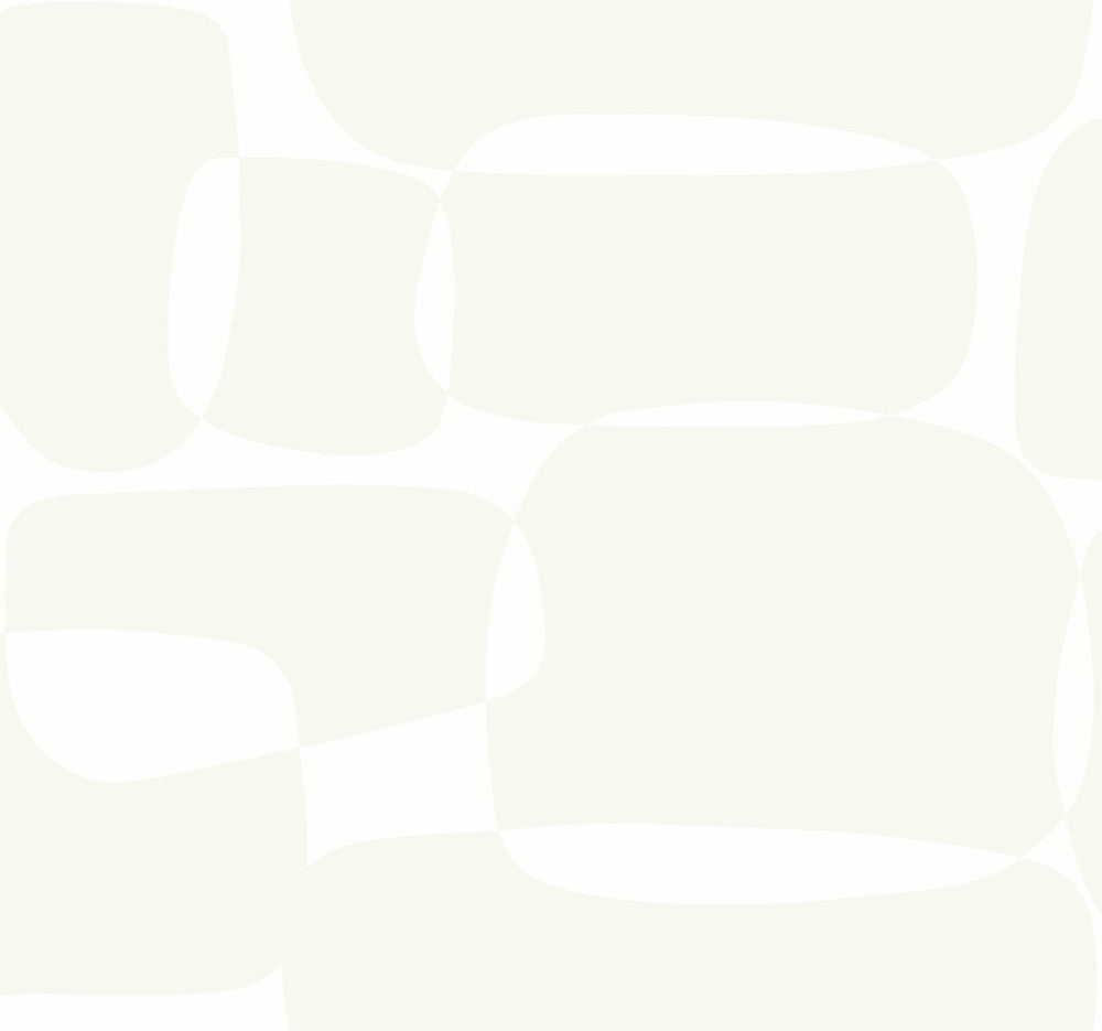 Block White & Ivory Wallpaper by York Wallcoverings Designer Artistic Abstracts Covers about 60.8 square feet 27-in by 27-ft long roll Unpasted 25.25 - Swanky Fabrics -