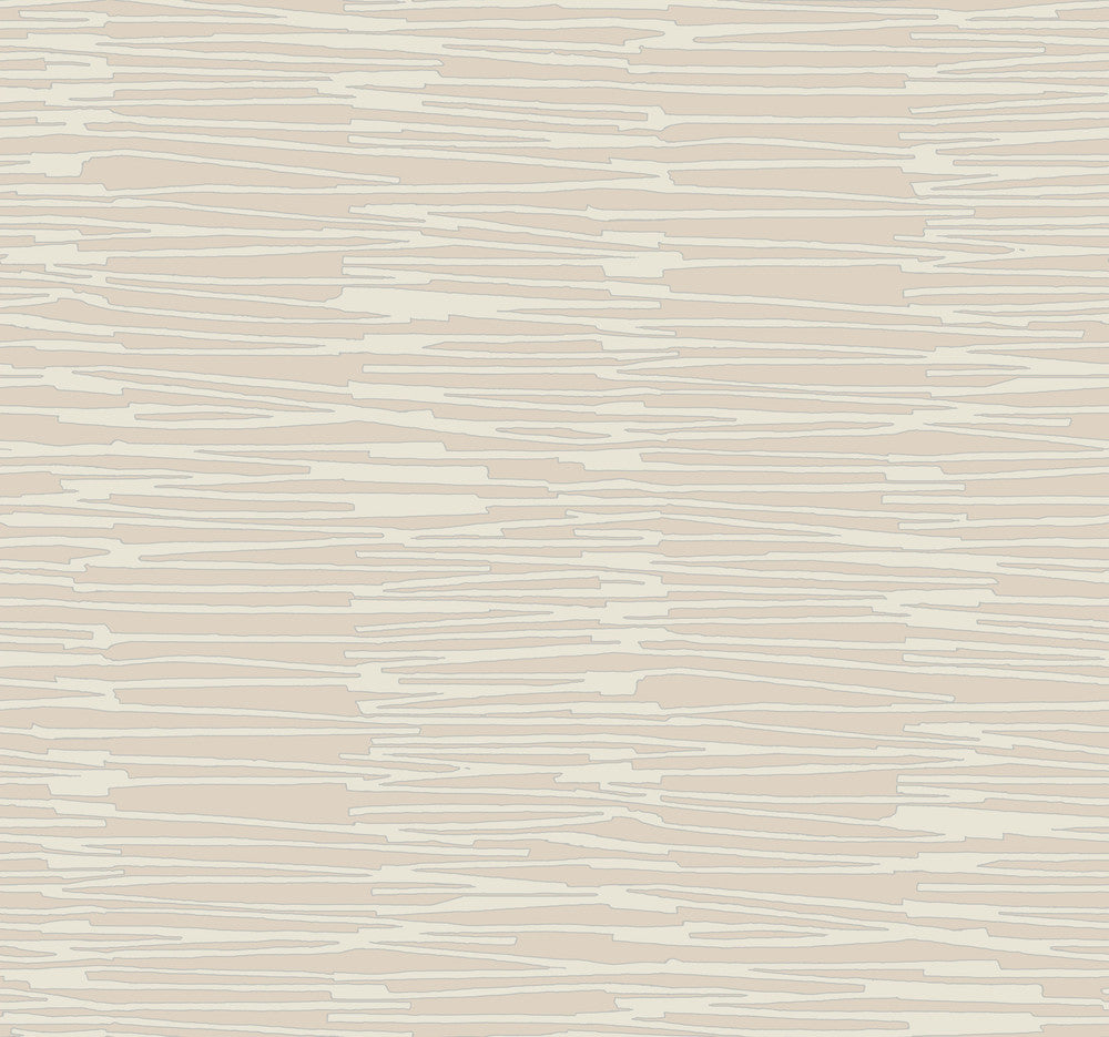 Water Reed Thatch Clay & Silver Wallpaper by York Wallcoverings Designer Artistic Abstracts Covers about 60.8 square feet 27-in by 27-ft long roll Unpasted 25.25 - Swanky Fabrics -