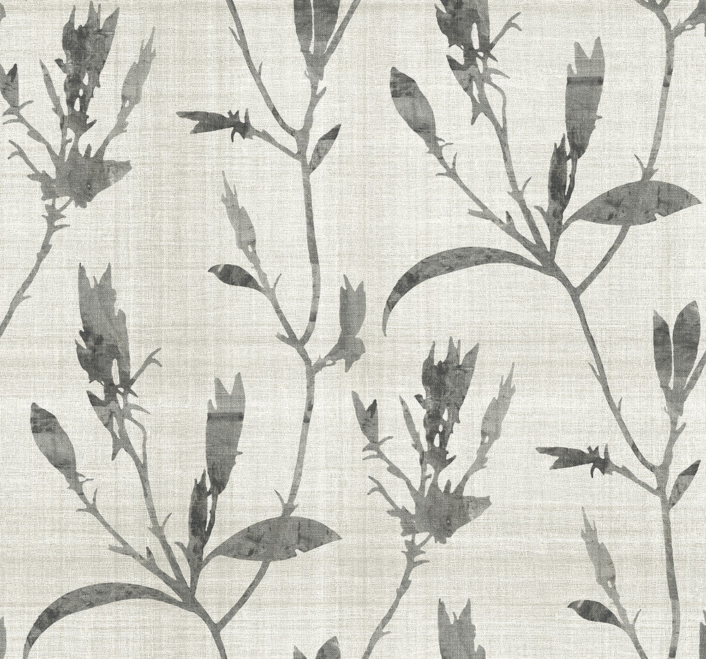 Banyu Charcoal AG60600 by Seabrook Designs Designer Wallpaper
