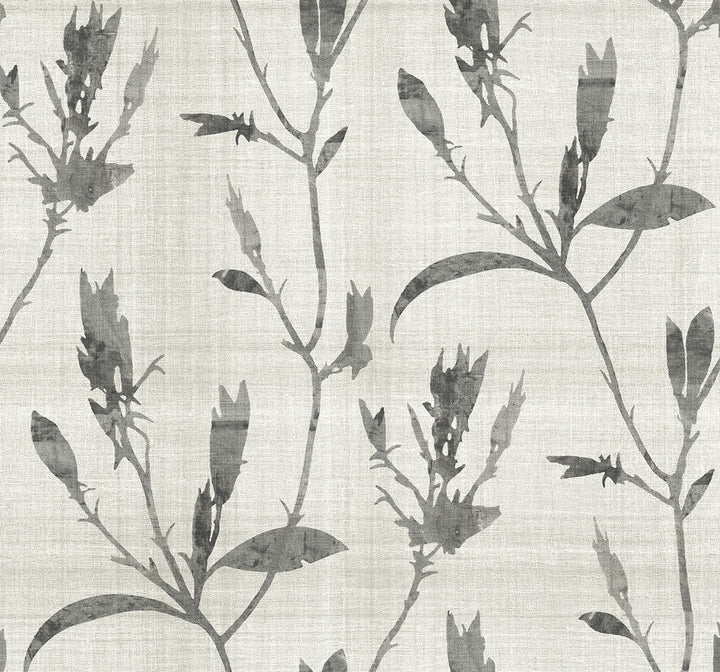 Banyu Charcoal AG60600 by Seabrook Designs Designer Wallpaper