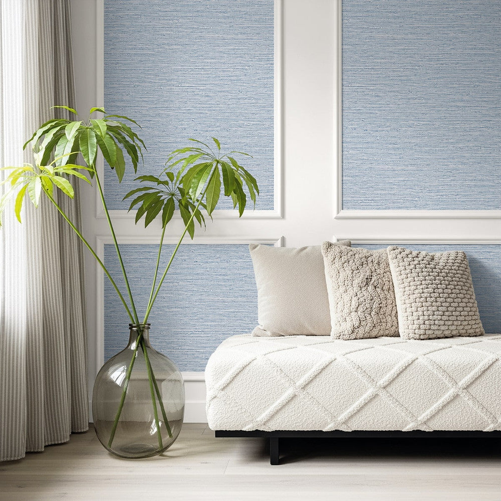 Darma Ocean Blue AG61502 by Seabrook Designs Designer Wallpaper