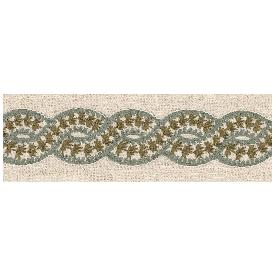 Agawam 2 Aloe by Stout Designer Trim Agawam 2 Aloe by Stout Trim UNCOMMON THREADS TRIM 75%COT 25%POL %PEMB India Horizontal: 2 and Vertical: 0 3 in - Fabric Carolina -