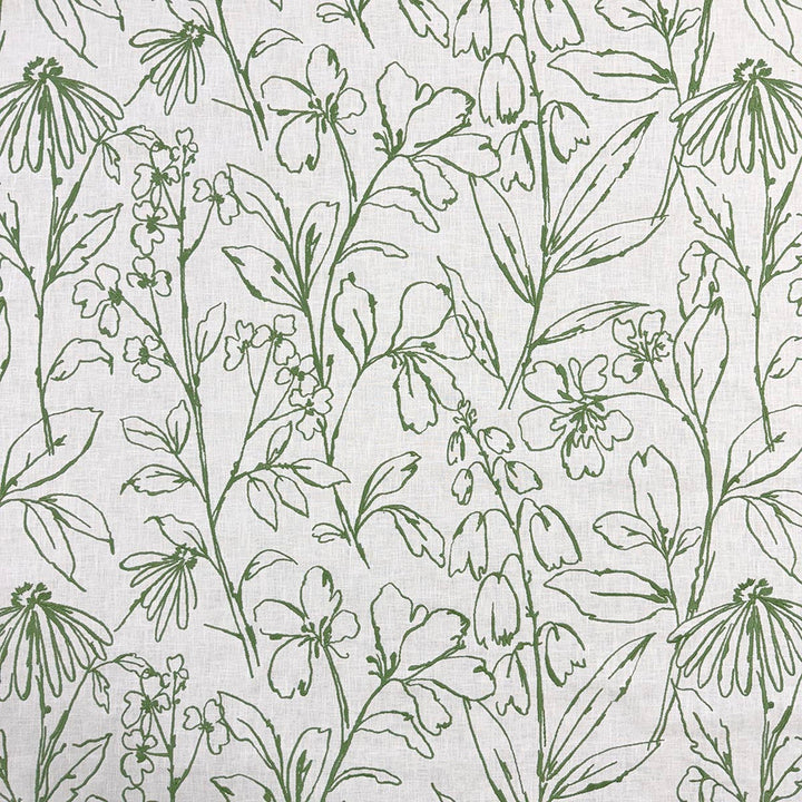 Agnes Fern by Magnolia Designer Fabric - 52% Poly, 48% Cotton, Emb: 100% Cotton India 3000 Horizontal: 25.5 and Vertical: 18.75 51 - Swanky Fabrics -