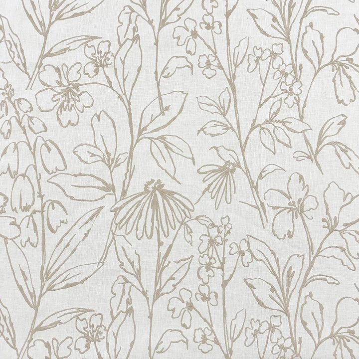 Agnes Ivory by Magnolia Designer Fabric - 52% Poly, 48% Cotton, Emb: 100% Cotton India 3000 Horizontal: 25.5 and Vertical: 18.75 51 - Swanky Fabrics -