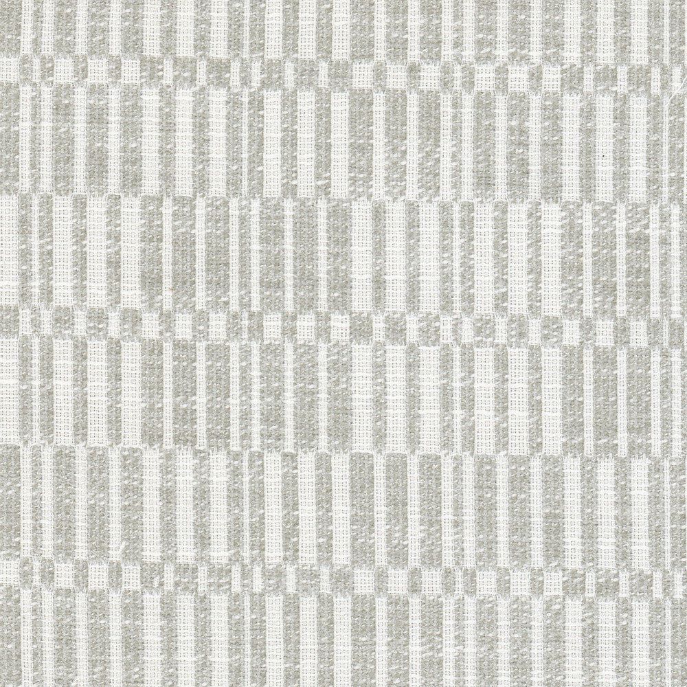 Akasha 4 Dove by Stout Designer Fabric LIVING IS EASY GREY/SLATE 90%POL 10%COT INDIA Horizontal: 4.500 and Vertical: 5.250 54 in - Swanky Fabrics -