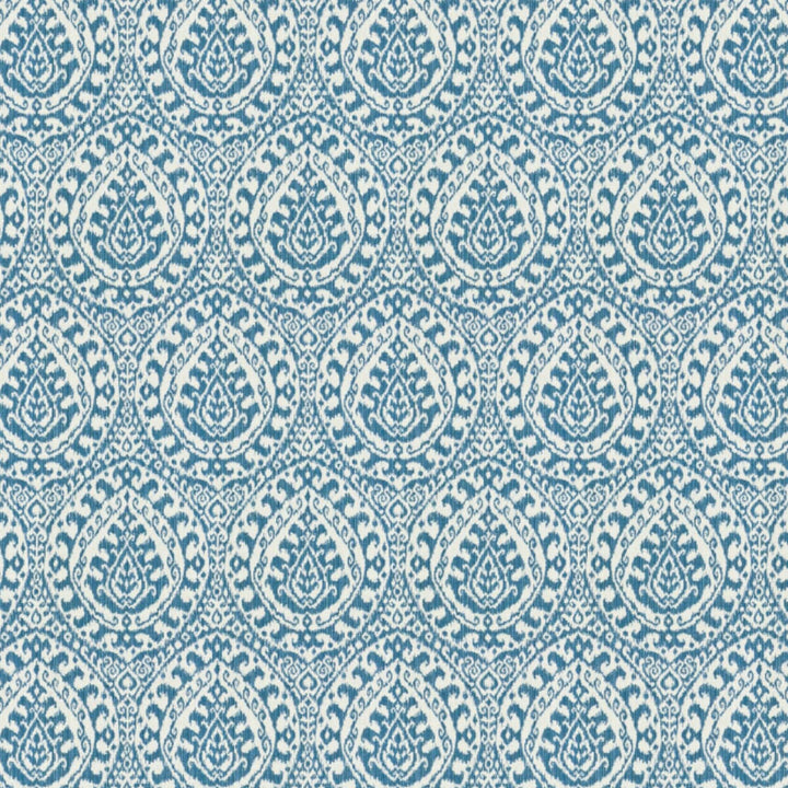 Alakazoo 1 Wedgewood by Stout Designer Fabric Rainbow Library Porcelain/Royal 51% Cotton 49% Polyester CHINA CATB 117-2013 WYZENBEEK 35 000 DOUBLE RUB WEAR TEST (HEAVY DUTY) Horizontal: 7.5 and Vertical: 14.25 56 in - Swanky Fabrics -