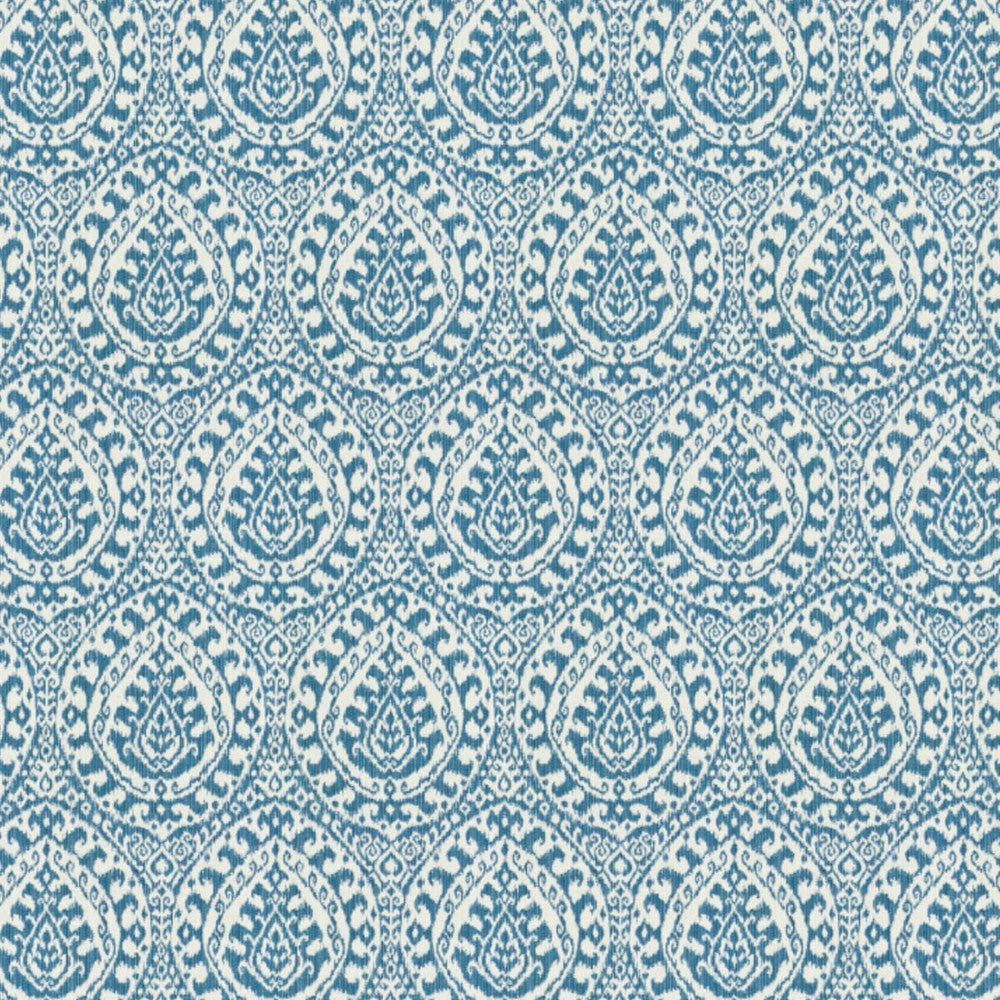 Alakazoo 1 Wedgewood by Stout Designer Fabric RAINBOW LIBRARY PORCELAIN/ROYAL 51%COT 49%POL CHINA CATB 117-2013 WYZENBEEK 35 000 DOUBLE RUB WEAR TEST (HEAVY DUTY) Horizontal: 7.5 and Vertical: 14.25 56 in - Swanky Fabrics -