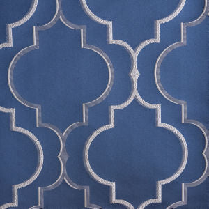 Albany Midnight by Norbar Designer Fabric SENSATION 93% POLYESTER 6% LUREX INDIA 10"V 9"H 54 - Swanky Fabrics -