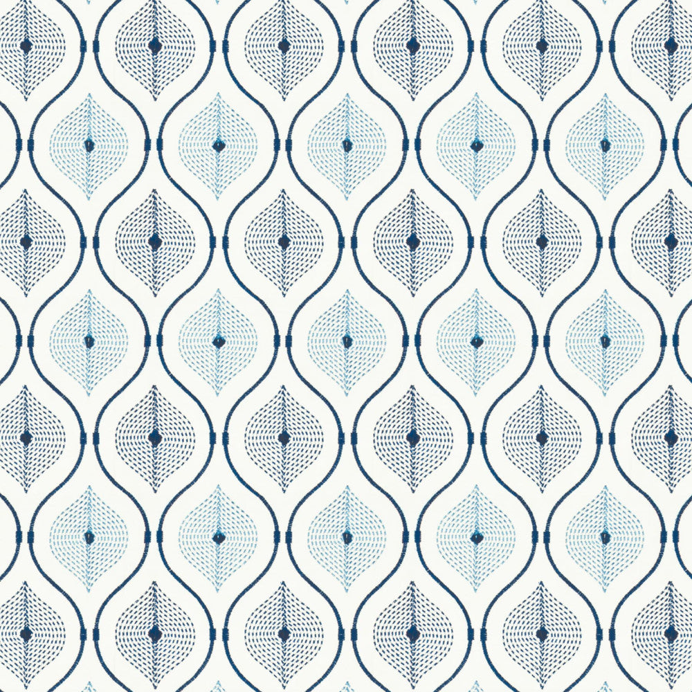 Alexandra 1 Blue by Stout Fabric Stout Fabric Alexandra 1 BlueFabric RAINBOW LIBRARY LAKE/INDIGO INDIA </p><p>Repeat: H: 9.875, V: 7.500 51 in - Fabric Carolina -