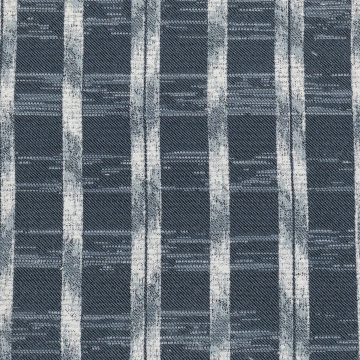 Alfresco 2 Denim by Stout Designer Fabric COMFORTABLE LIVING HAZE/NAVY 100%POL CHINA Horizontal: 2.750 and Vertical: 2.250 57 in - Swanky Fabrics -