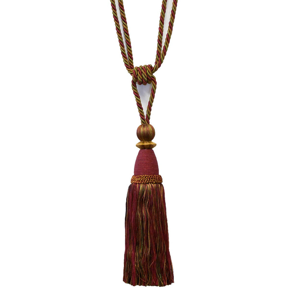 Alhambra 11 Wine by Stout Designer Trim Art Of Design Trim-2 Tassel Fringe 85% Spun Viscose 15% Cotton CHINA Horizontal: 0 and Vertical: 0 12 in - Swanky Fabrics -