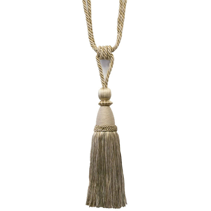 Alhambra 25 Jute by Stout Designer Trim Art Of Design Trim-2 Tassel Fringe 85% Spun Viscose 15% Cotton CHINA Horizontal: 0 and Vertical: 0 12 in - Swanky Fabrics -