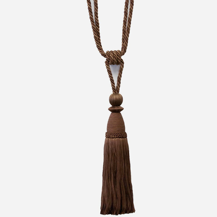 Alhambra 3 Cocoa by Stout Designer Trim ART OF DESIGN TRIM-2 TASSEL FRINGE 85%SVI 15%COT CHINA Horizontal: 0 and Vertical: 0 12 in - Swanky Fabrics -