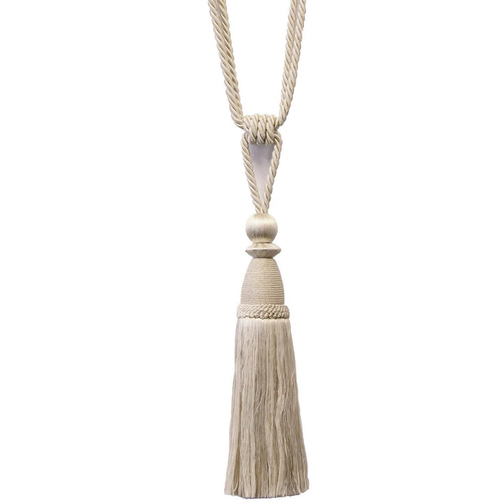 Alhambra 6 Vanilla by Stout Designer Trim Art Of Design Trim-2 Tassel Fringe 85% Spun Viscose 15% Cotton CHINA Horizontal: 0 and Vertical: 0 12 in - Swanky Fabrics -