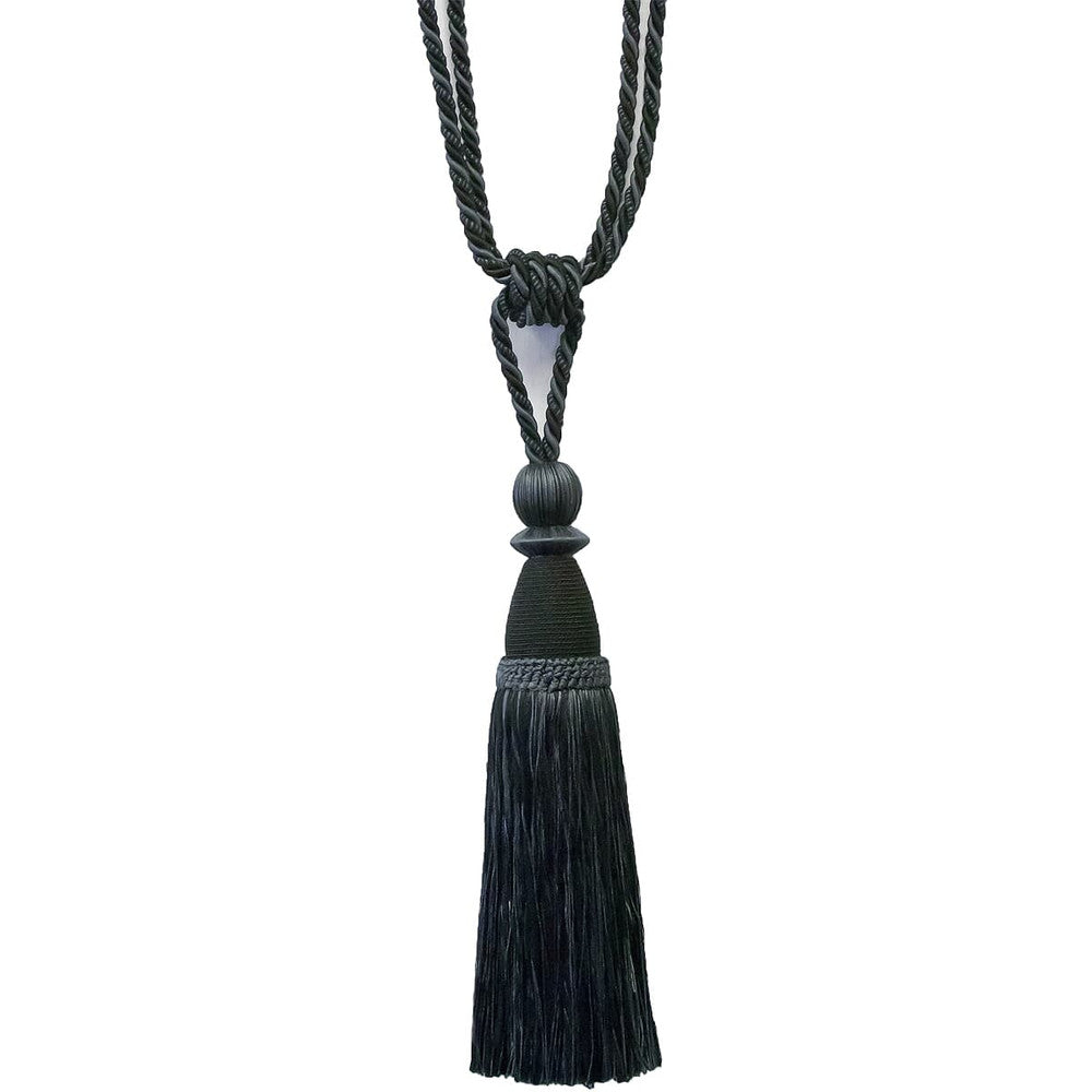 Alhambra 9 Ebony by Stout Trim Stout Trim Alhambra 9 EbonyTrim ART OF DESIGN TRIM-2 TASSEL FRINGE CHINA </p><p>Repeat: H: 0.000, V: 0.000 12 in - Fabric Carolina -
