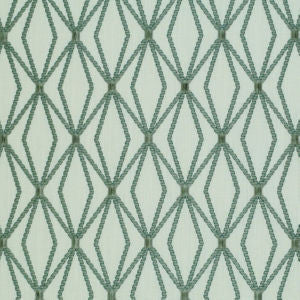 Allenby Sage 316 by Norbar Designer Fabric PRISM SEAVIEW 78% VISCOSE - 22% LINEN INDIA 6 3/8"V - 4 3/8"H 52 - Swanky Fabrics -