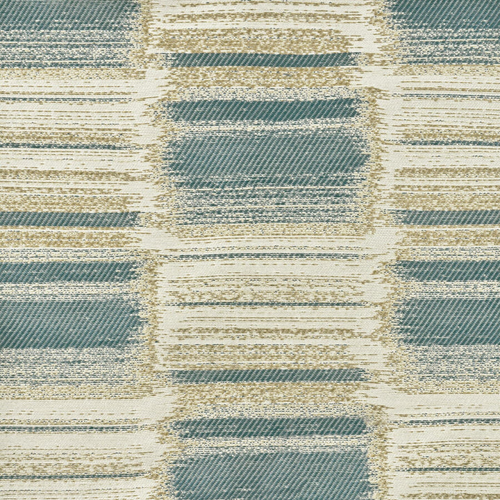 Alliance 1 Slate by Stout Designer Fabric COMFORTABLE LIVING BREEZE/INDIGO 100%POL INDIA Horizontal: 6.75 and Vertical: 4.5 54 in - Swanky Fabrics -