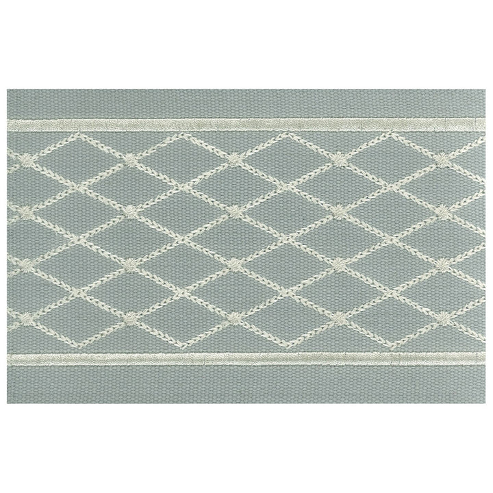 Aloof 3 Pewter by Stout Designer Trim Illumination Trim 100% Cotton 100% SVT INDIA Horizontal: 1.25 and Vertical: 0 4 in - Swanky Fabrics -