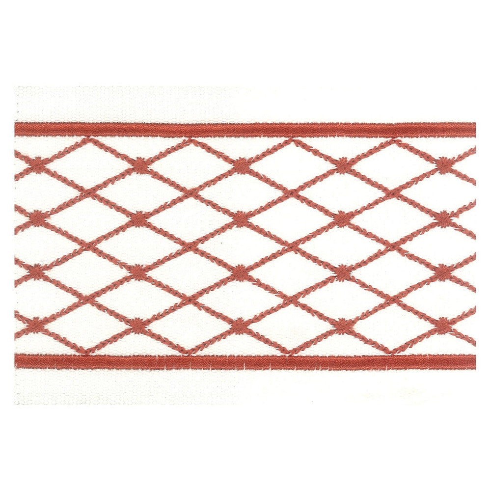 Aloof 4 Tile by Stout Designer Trim ILLUMINATION TRIM 100%COT 100%SVT INDIA Horizontal: 1.250 and Vertical: 0.000 4 in - Swanky Fabrics -