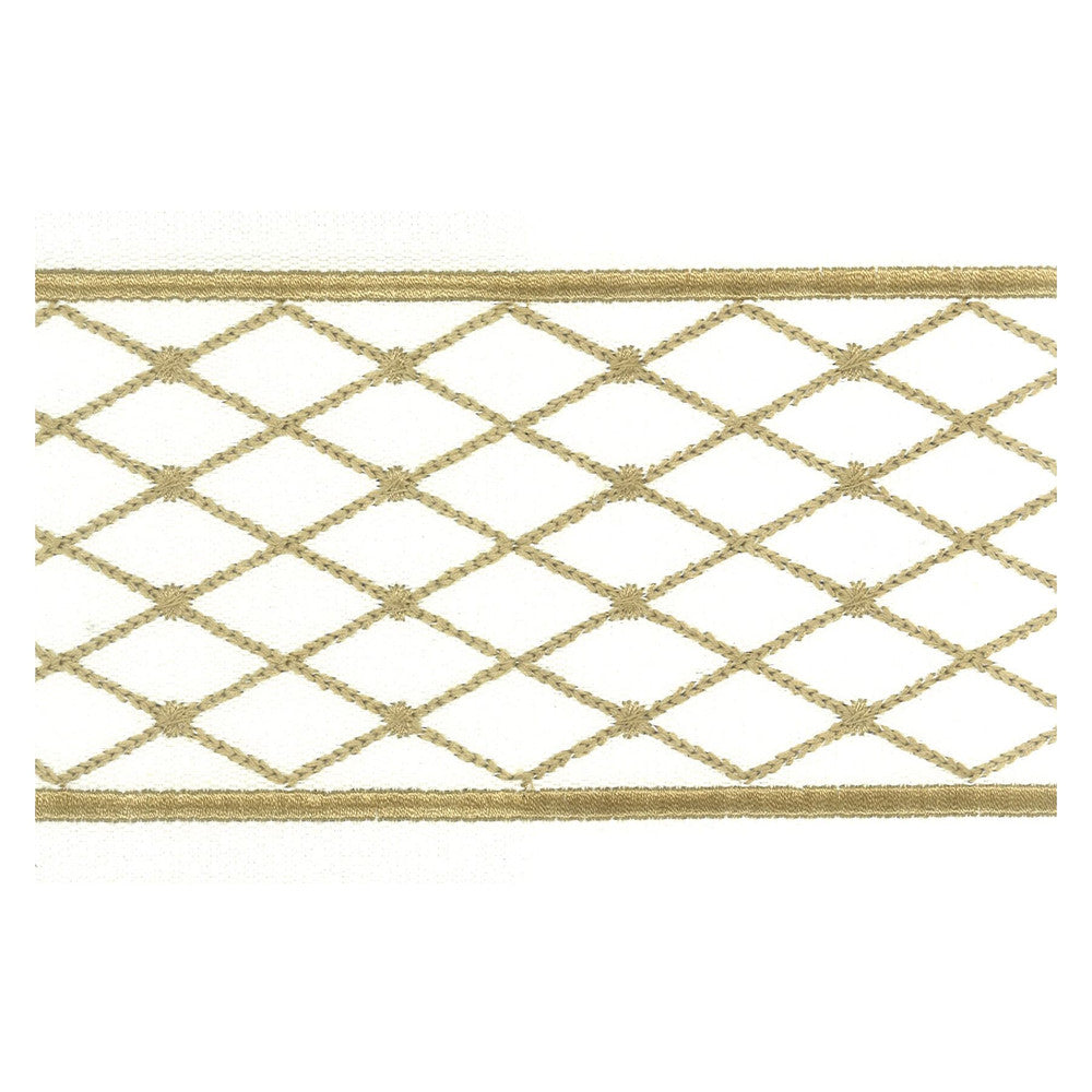 Aloof 5 Mica by Stout Designer Trim Illumination Trim 100% Cotton 100% SVT INDIA Horizontal: 1.25 and Vertical: 0 4 in - Swanky Fabrics -