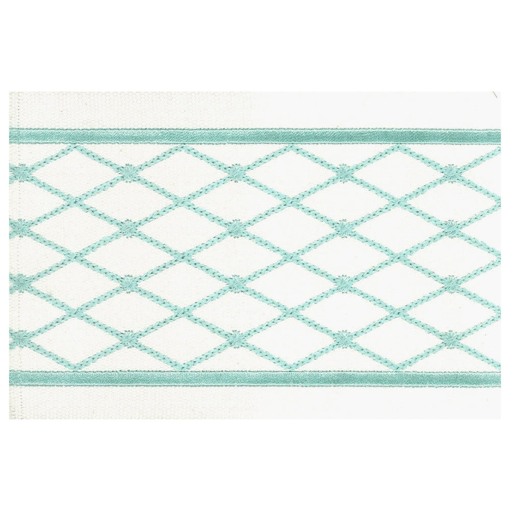 Aloof 7 Turquoise by Stout Trim Stout Trim Aloof 7 TurquoiseTrim ILLUMINATION TRIM 100%COT 100%SVT INDIA </p><p>Repeat: H: 1.250, V: 0.000 4 in - Fabric Carolina -