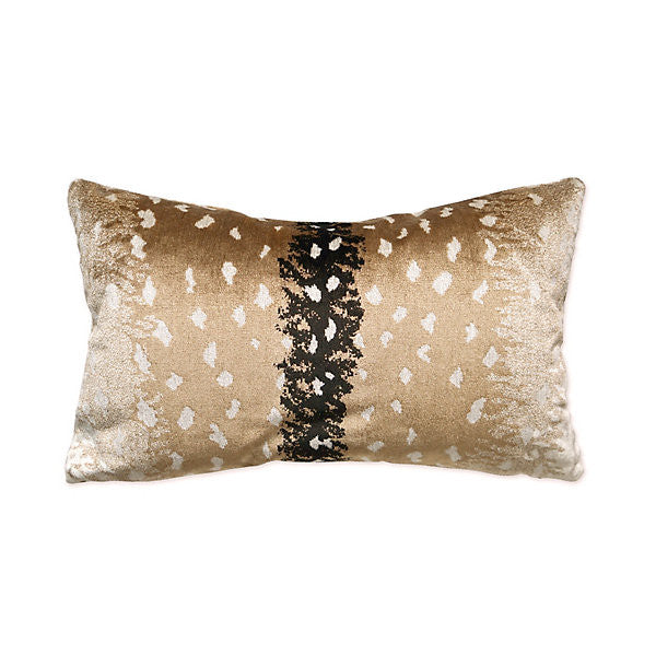 Antelope Lumbar Pillow/Fawn by Scalamandre Pillow Scalamandre Pillow Antelope Lumbar Pillow/FawnPillow 76% VISCOSE 24% ACRYLIC USA </p><p>Repeat: H: , V: - Fabric Carolina -