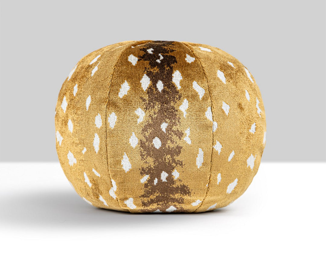 Antelope Pillow 12 Dia - Tawny ALRADKBOHE0002 by Scalamandre Designer Pillow