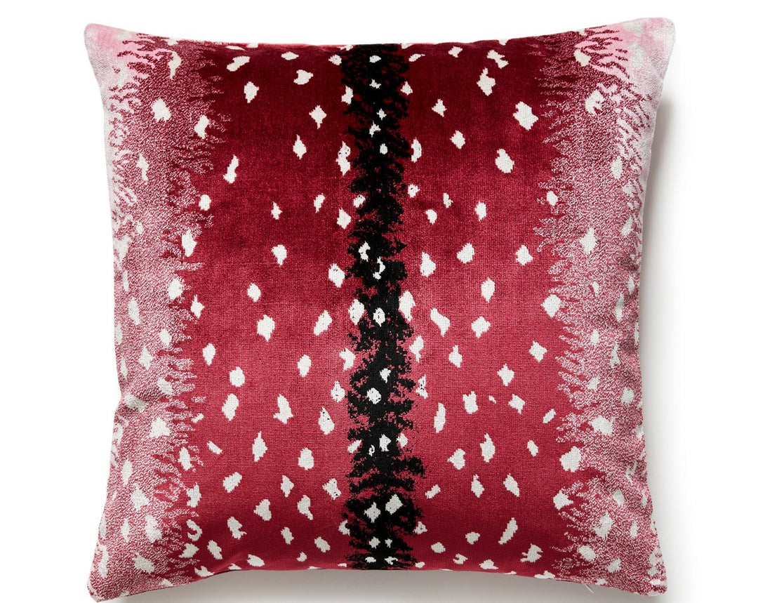 Antelope Pillow 22 X 22 - Raspberry ALBOHEPILL0006 by Scalamandre Designer Pillow