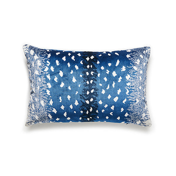 Antelope Lumbar Pillow/Midnight by Scalamandre Pillow Scalamandre Pillow Antelope Lumbar Pillow/MidnightPillow 76% VISCOSE 24% ACRYLIC USA </p><p>Repeat: H: , V: - Fabric Carolina -