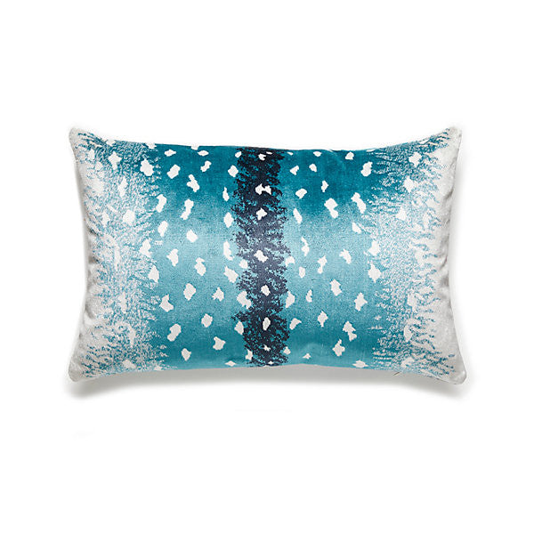 Antelope Lumbar Pillow/Peacock by Scalamandre Pillow Scalamandre Pillow Antelope Lumbar Pillow/PeacockPillow 76% VISCOSE 24% ACRYLIC USA </p><p>Repeat: H: , V: - Fabric Carolina -