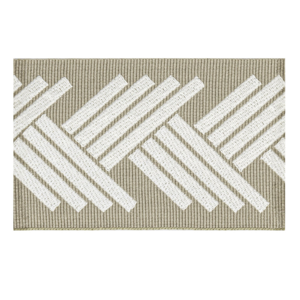 Amhearst 2 Taupe by Stout Designer Trim VISIONS OF COLOR TRIM 99%SVI 1%POL CHINA FLAME RETARDANT-A.S.T.M. E84 N.F.P.A. 286 Horizontal: 2.750 and Vertical: 0.000 2.5 in - Swanky Fabrics -