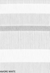 Amore White 6410 by Norbar Designer Fabric SHEER PASSION 100% POLYESTER TURKEY 118 - Swanky Fabrics -