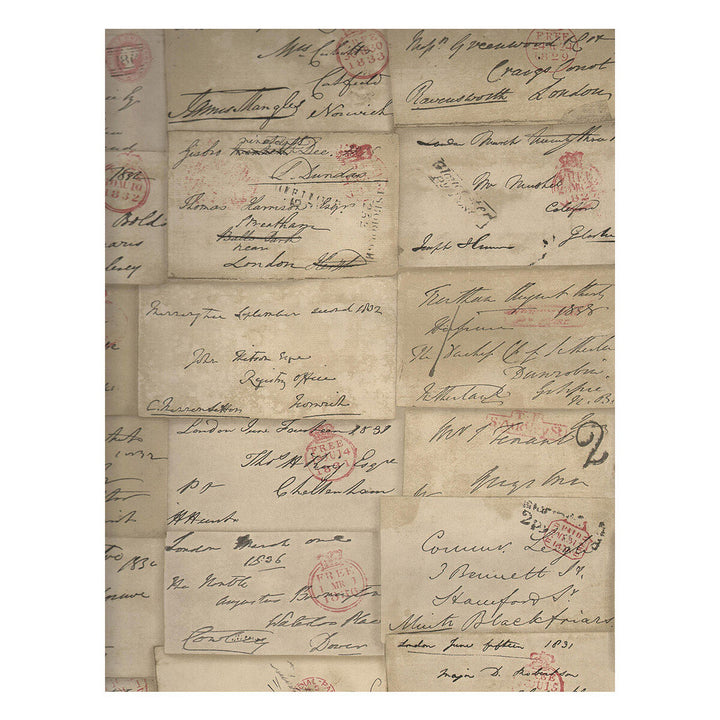 Love Letter Parchment by Kravet Couture Designer Wallcovering ANDREW MARTIN NAVIGATOR PAPER - 100% United Kingdom Horizontal: and Vertical: 20.5 20.5 - Swanky Fabrics -