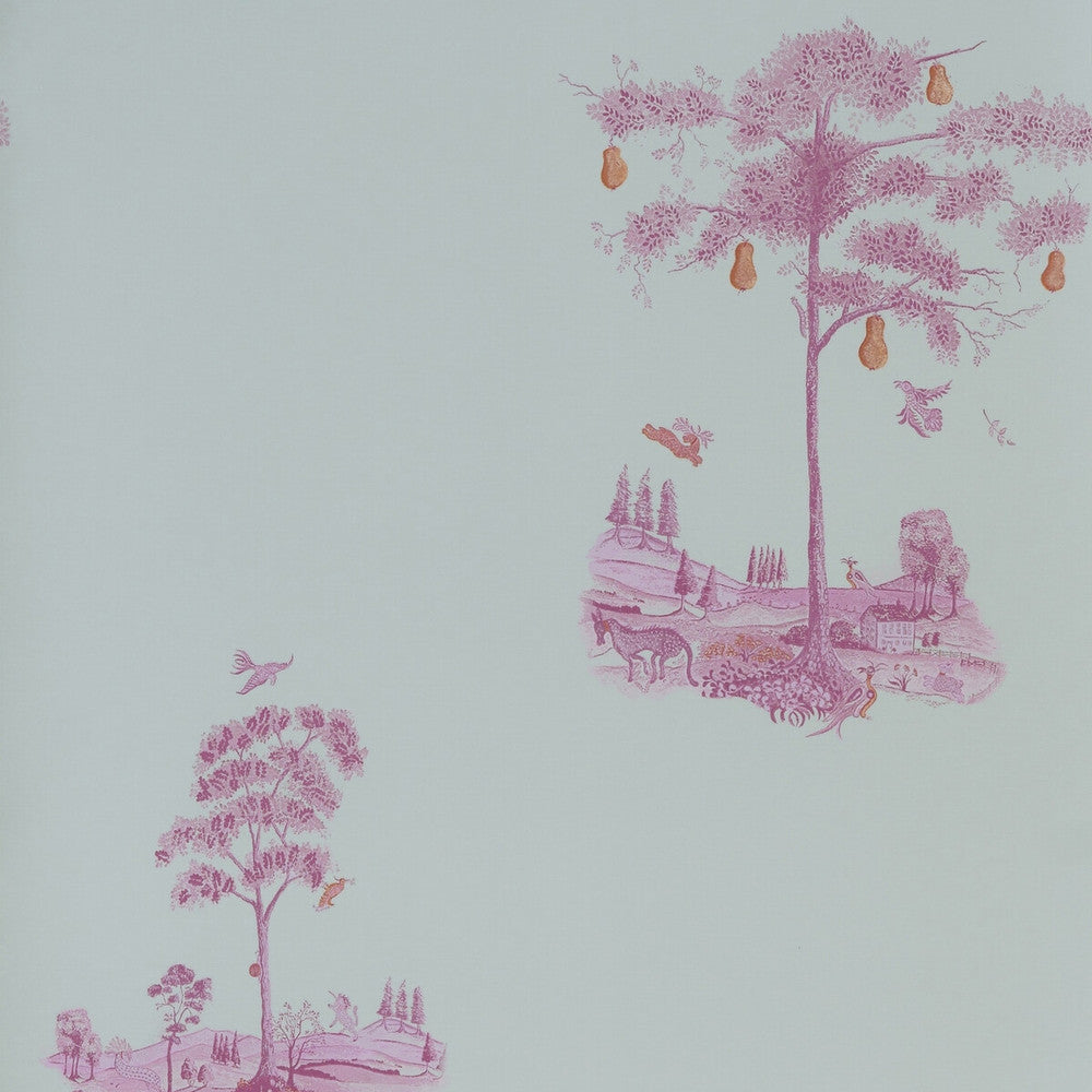 Pear Tree Sunrise Pink by Kravet Couture Designer Wallcovering ANDREW MARTIN KIT KEMP WOOD PULP - 45%;BINDER - 20%;MINERAL FILLERS - 20%;POLYESTER - 15% United Kingdom - Horizontal: 10.5 and Vertical: 11.5 27 - Swanky Fabrics -