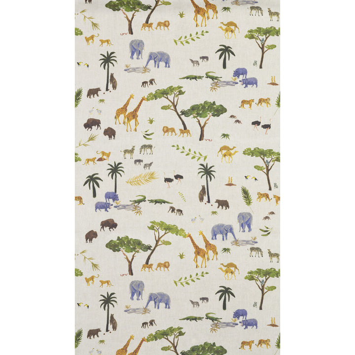 Animal Multi by Kravet Couture Designer Wallcovering - CELLULOSE - 48%;OTHER - 21%;BINDER - 20%;POLYESTER - 11% United Kingdom - Horizontal: 0 and Vertical: 25 57 - Swanky Fabrics -