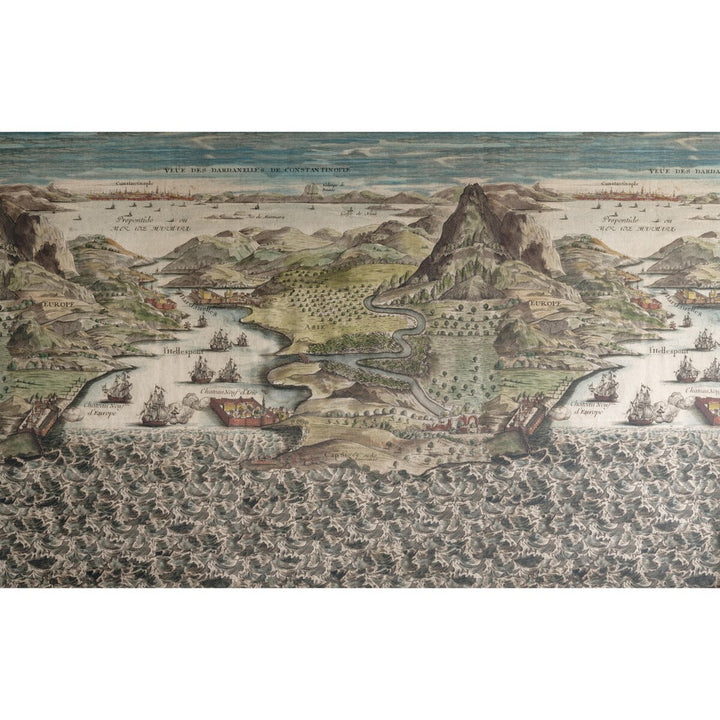 Constantinople 316 by Kravet Couture Designer Wallcovering ANDREW MARTIN SCHOLAR WOOD PULP - 45%;BINDER - 20%;MINERAL FILLERS - 20%;POLYESTER - 15% United Kingdom Horizontal: 110.24 and Vertical: 137.8 110.25 - Swanky Fabrics -