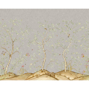 Songbird Mist AMW10082.311.0 By Kravet Couture Designer Wallcovering