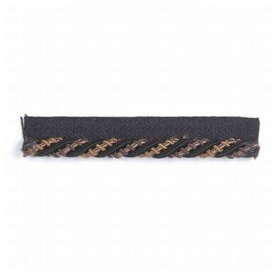 Anaheim 12 Onyx by Stout Designer Trim INSPIRATIONS TRIM 45%COT 38%SVI 17%POL CHINA </p><p>Repeat: 0 0.38 in - Swanky Fabrics -