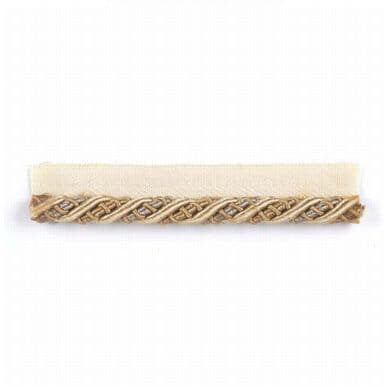 Anaheim 8 Chardonnay by Stout Designer Trim INSPIRATIONS TRIM 45%COT 38%SVI 17%POL CHINA WYZENBEEK 50 000 DOUBLE RUB WEAR TEST (HEAVY DUTY) Horizontal: 0.000 and Vertical: 0.000 0.38 in - Swanky Fabrics -