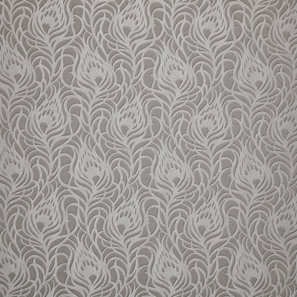 Angelica 3 Pewter by Marcus William Designer Fabric KAI/MARCUS WILLIAM ILLUSION 61%POL 39%COT INDIA Horizontal: 13.375 and Vertical: 17.000 55 in - Swanky Fabrics -