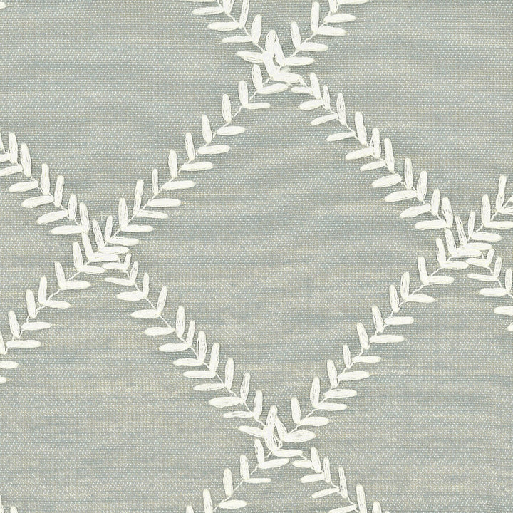 Anise 1 Slate by Stout Designer Fabric COLOR MY WINDOW CHAMBRAY/ROYAL 67%POL 33%COT %CEMB INDIA Horizontal: 4.75 and Vertical: 4.75 54 in - Swanky Fabrics -