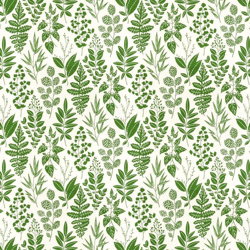 Annual 2 Spring by Stout Designer Fabric RAINBOW LIBRARY SPRING/EVERGREEN 100%COT SPAIN Horizontal: 13.500 and Vertical: 27.000 54 in - Swanky Fabrics -