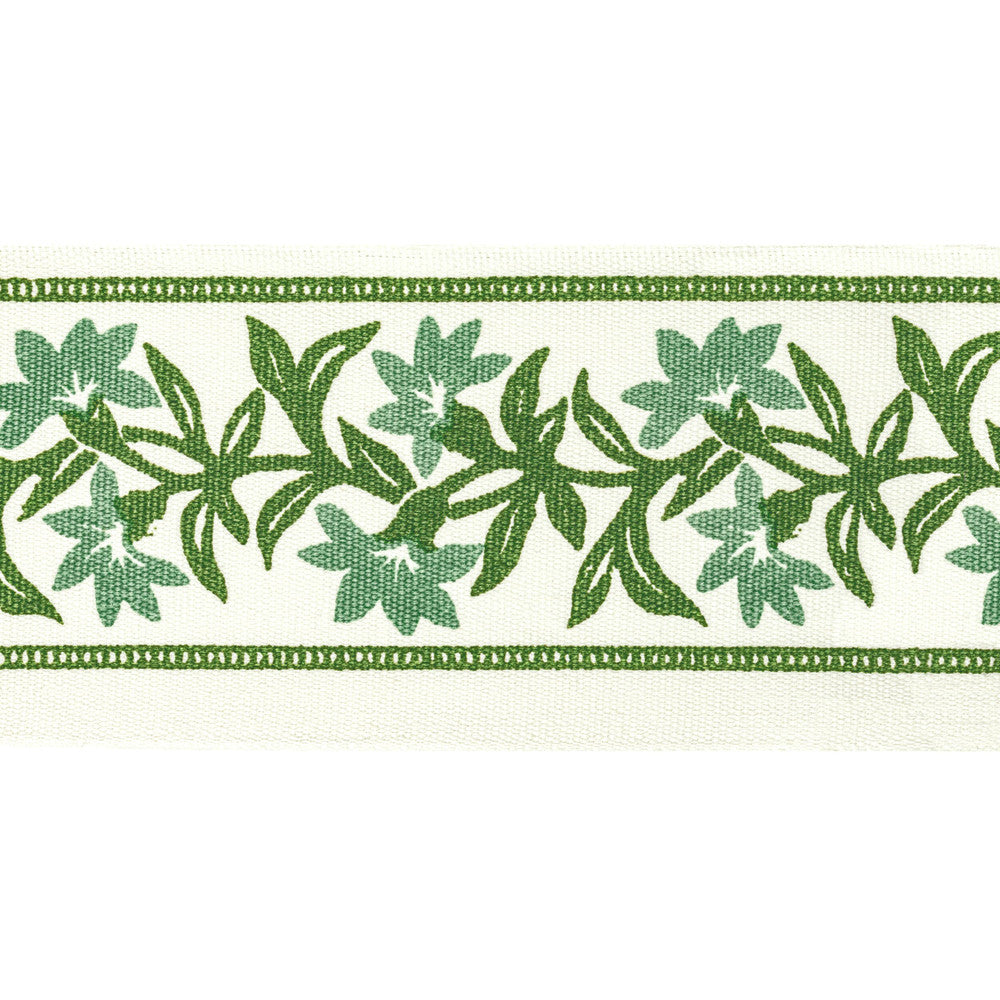 Ansonia Tape 1 Jungle by Stout Designer Trim NATURAL BEAUTY TRIM 100%COT INDIA Horizontal: 4.000 and Vertical: 5.250 4 in - Swanky Fabrics -