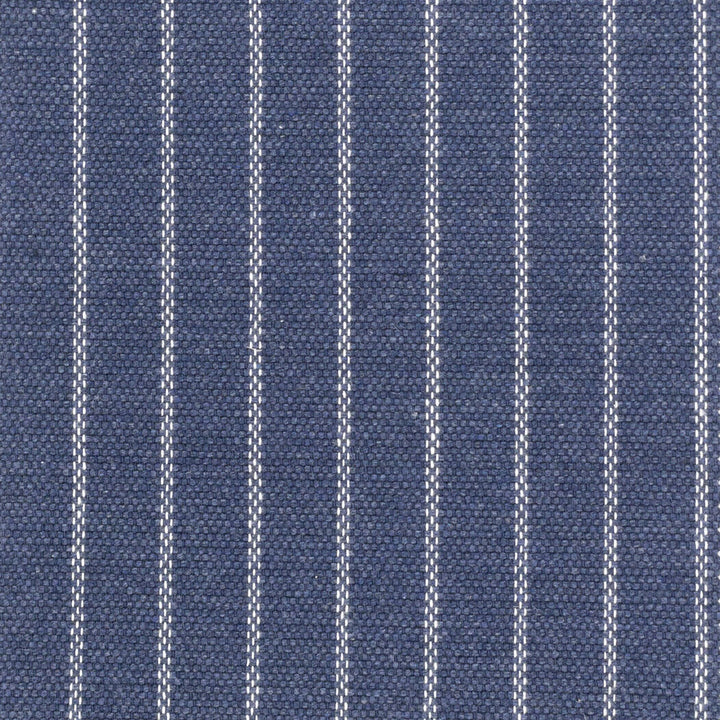 Anzio 1 Navy by Stout Designer Fabric JUST STRIPES BLUE/SPRING 60%COT 40%POL USA MARTINDALE WEAR TEST (40 000 CIRCULAR RUBS) Horizontal: 0.000 and Vertical: 0.750 55 in - Swanky Fabrics -