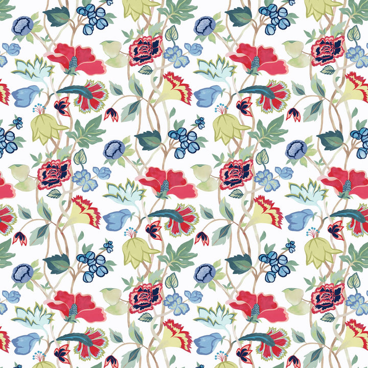 Aquarius 3 Rouge by Aoc Designer Fabric SERENDIPITY 85%COT 15%LIN USA CATB 117-2013 Horizontal: 27 and Vertical: 36.625 54 in - Swanky Fabrics -