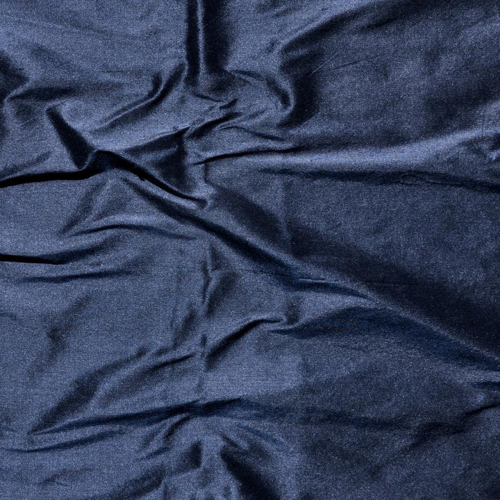 Anisha # 102 Navy by Maxwell Designer Fabric Telafina Season Xiv 100% SILK INDIA 55" - Swanky Fabrics -